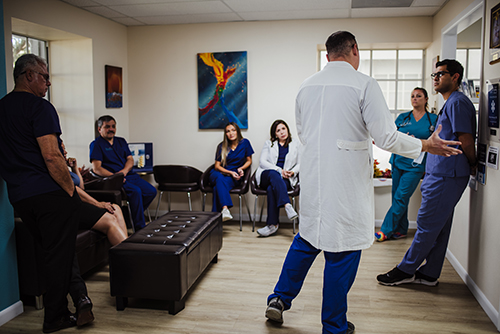 Dr-Henriquez-Speaking Dr Henriquez Speaking at the FSAP Pain Management Clinic