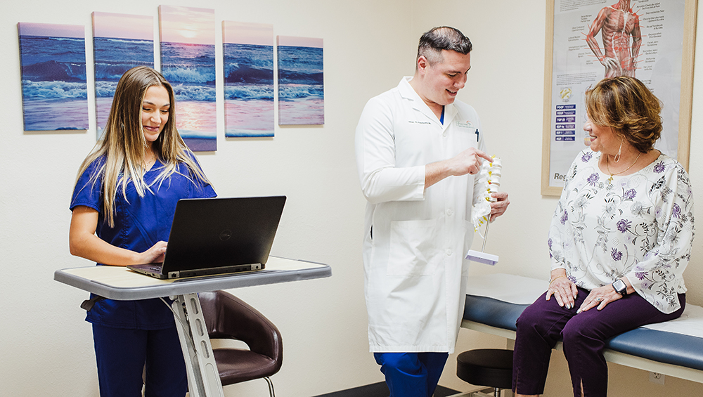 Chronic pain treatment with patient